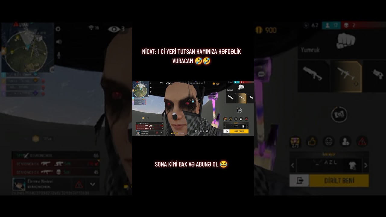 Nicat: 1ci yer tutsan hər kese hefdelik #youtube #freefire #keşfet @GarenaFreeFireTH 