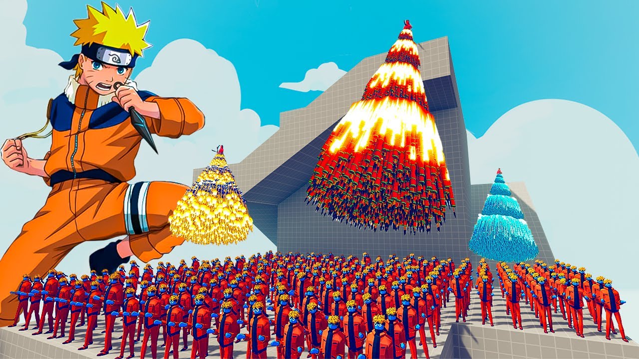 200x NARUTO vs 4x EVERY GOD - Totally Accurate Battle Simulator TABS