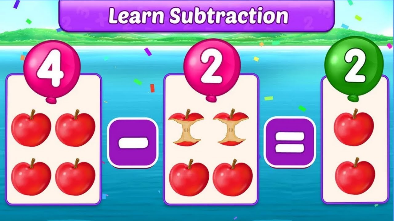 Math Kids - Add, Subtract, Count and Learn - Subtracting Fun