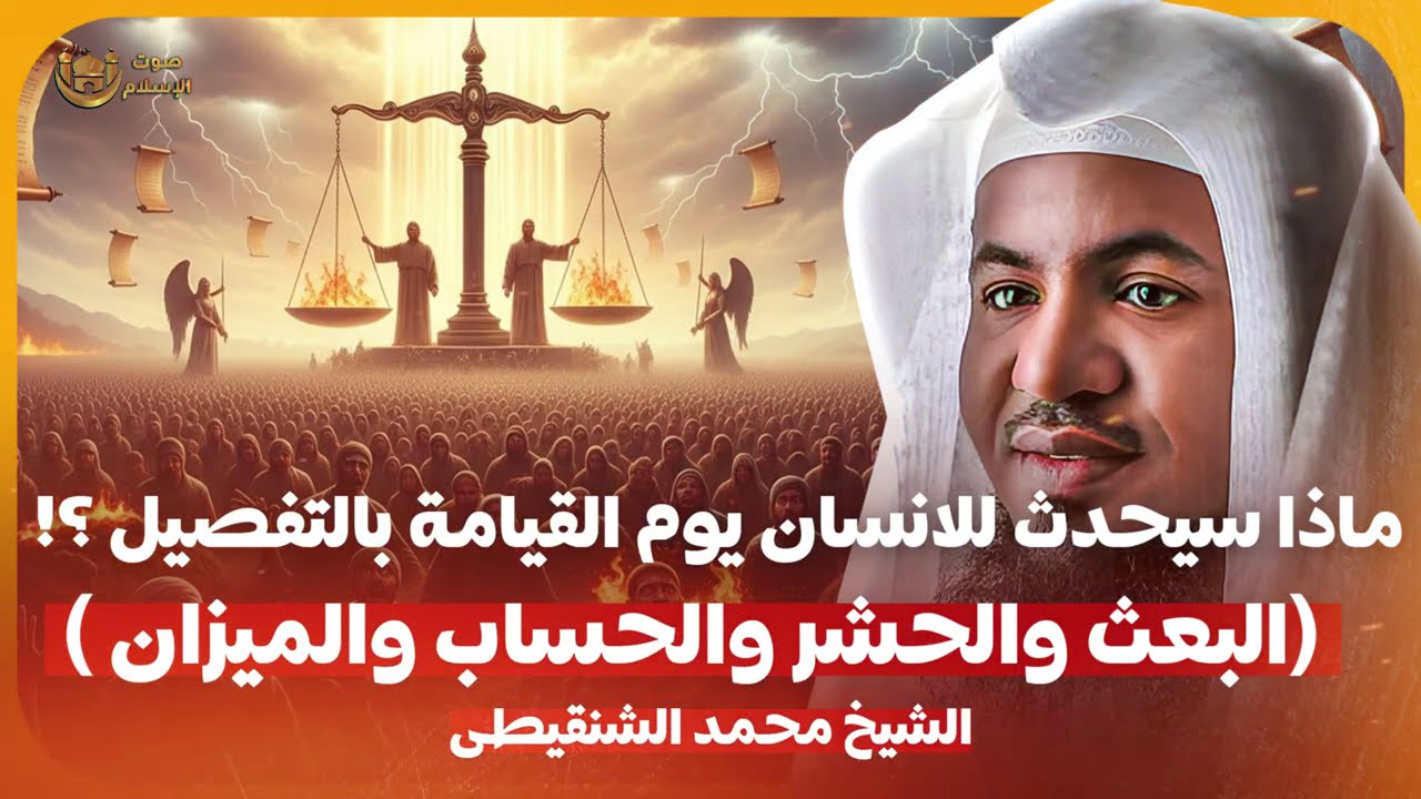 الشيخ محمد الشنقيطي 🎙️ ماذا سيحدث للانسان يوم القيامة بالتفصيل ؟! 🔥 البعث والحشر والحساب والميزان ✨