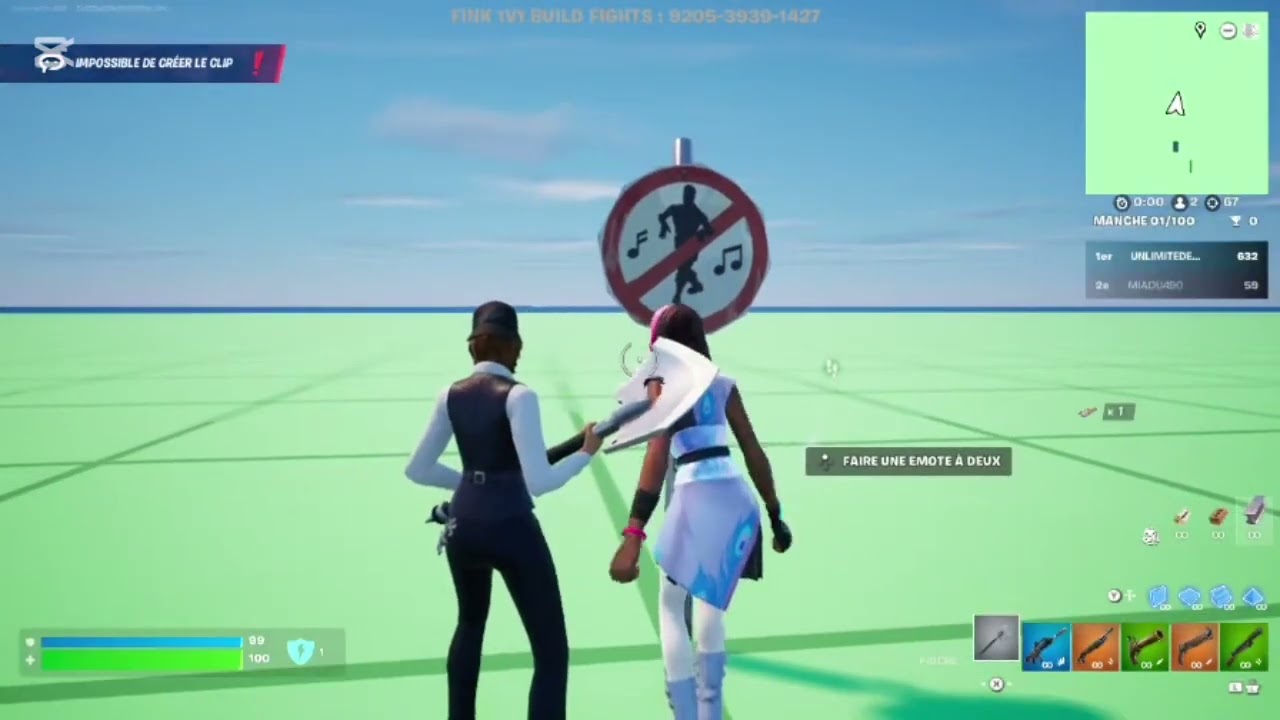 Pompe sniper fortnite  1v1 fink solution tuto