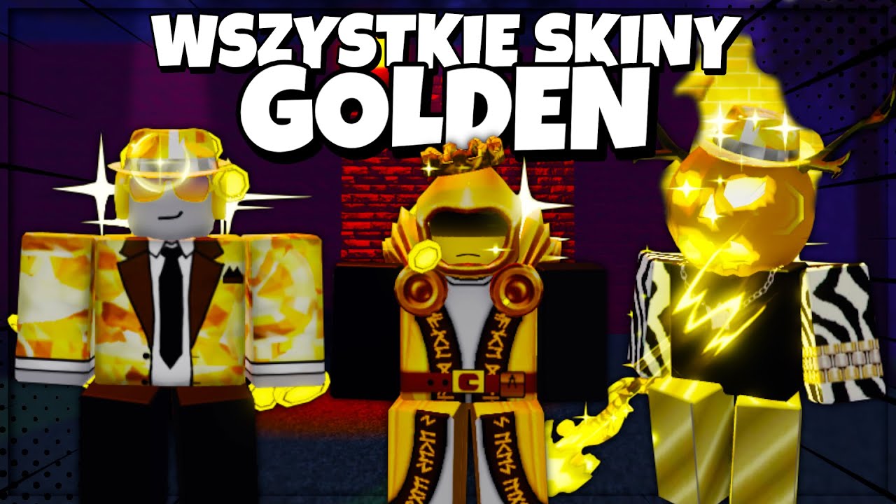 WYGRAŁEM WSZYSTKIMI GOLDEN SKINAMI W FORSAKEN!? | Roblox