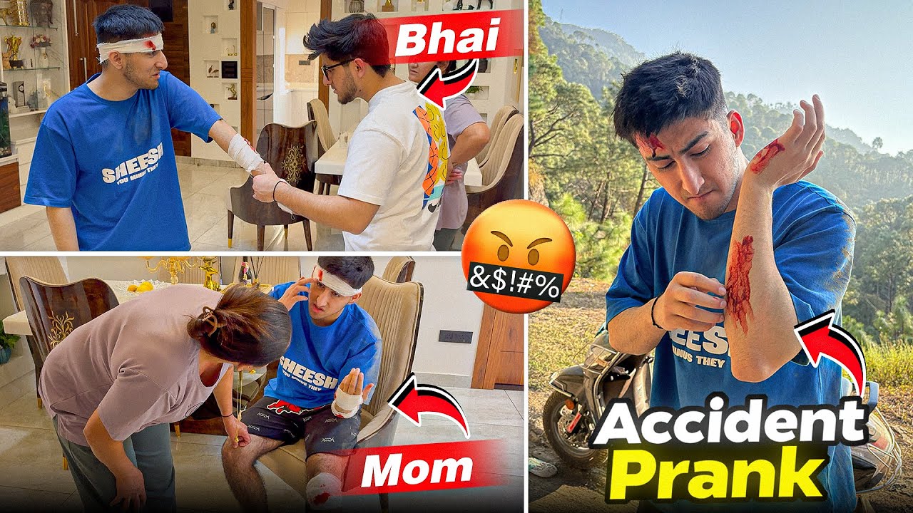 Accident Prank On My Family😱🤣 Crazy Reaction 