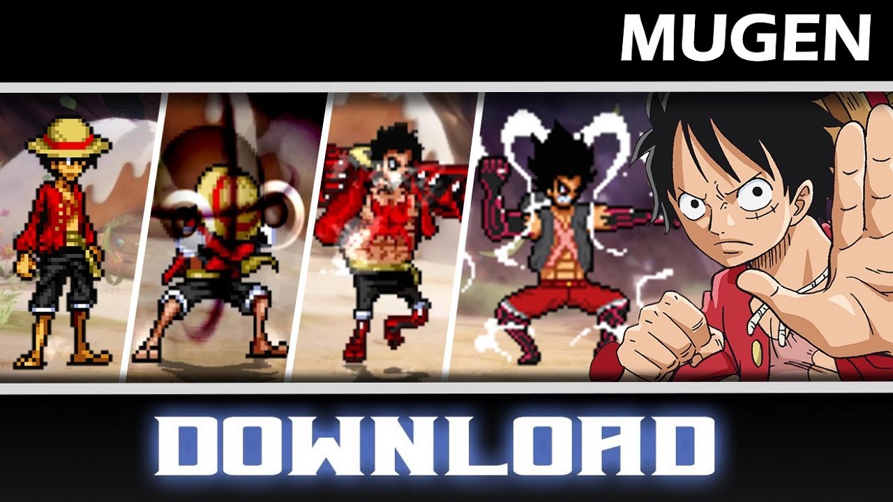 Luffy V.5 All Form Mugen, Gear 2, Gear 3, Gear 4 Bound Man, Gear 4 Snake Man, Gear 5 By GuichoH 1
