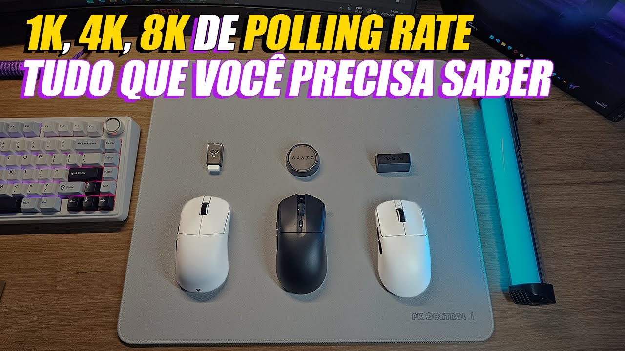Polling Rate: TUDO QUE VOCÊ PRECISA SABER! Diferenças Mouse 1k, 4k, 8k.