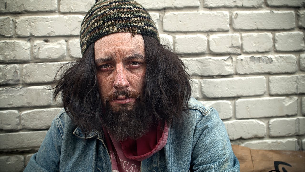 Homeless man is UNGRATEFUL for the makeover we gave him.