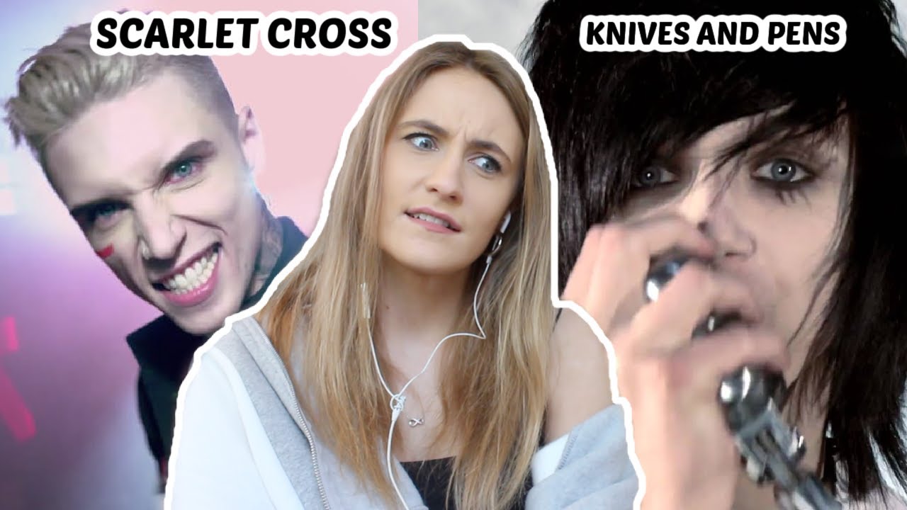 FIRST TIME EVER REACTING TO BLACK VEIL BRIDES (SCARLET CROSS & KNIVES AND PENS)