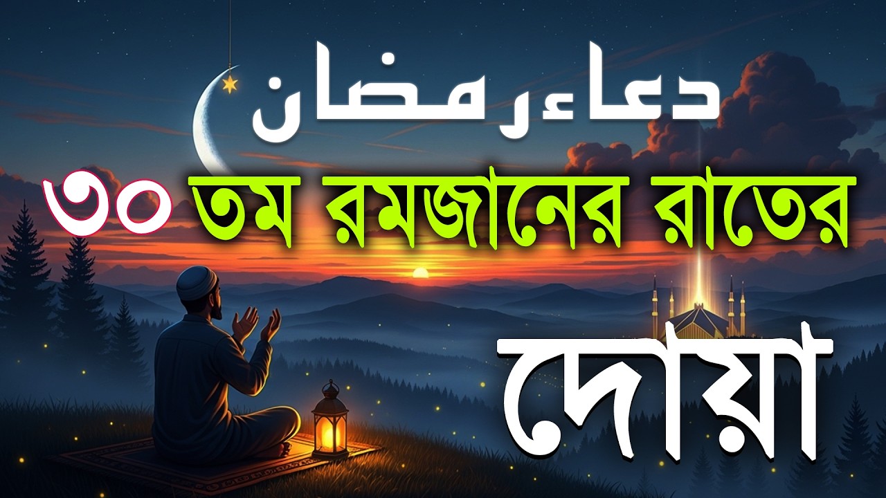 ৩০ তম রমজানের রাতের বিশেষ দোয়া l Beautiful Dua for Ramadan 2026 2