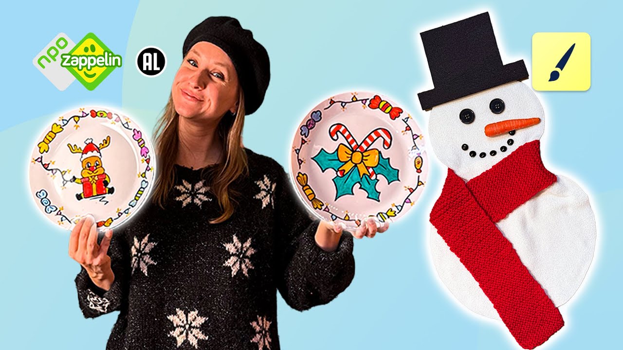 SNEEUWPOP TAFELKLEED ☃️🎄 | Knutselfeest | NPO Zappelin