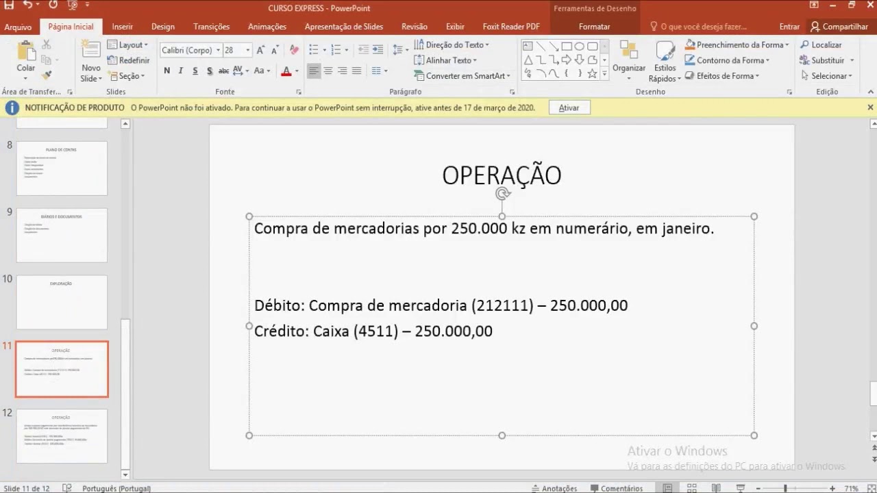 Contabilidade Com Paulo Kiala Aula 7   Contabilização Primavera
