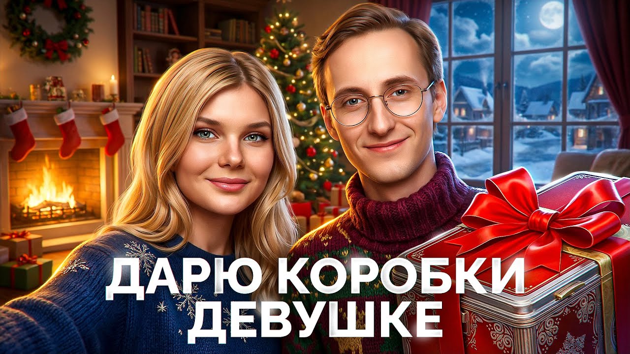 🎁Подарил Девушке НОВОГОДНИЕ КОРОБКИ — Открываем Вместе!