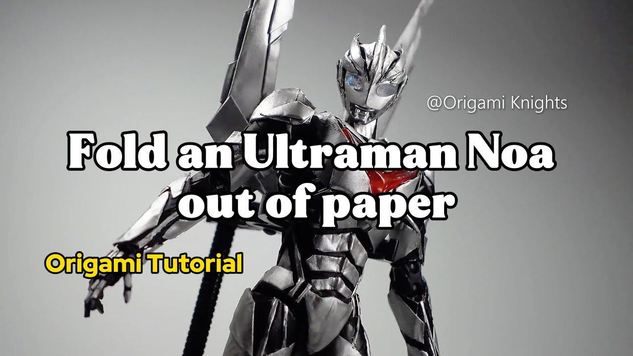 Look Here! Craft Expert Teaches You to Make a Super Cool Ultraman Model with Paper#paperart #origami