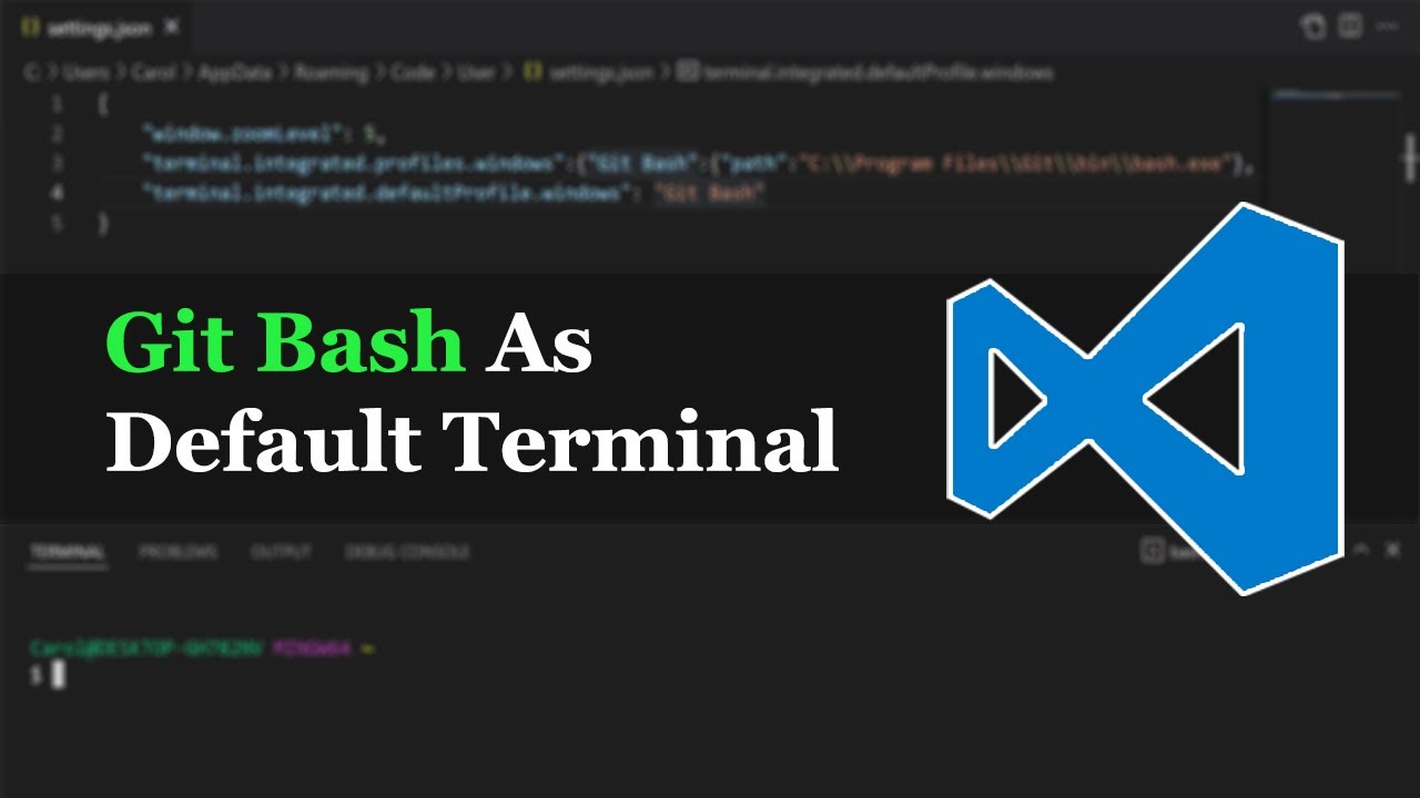 VS Code — Интеграция Git Bash в качестве терминала по умолчанию