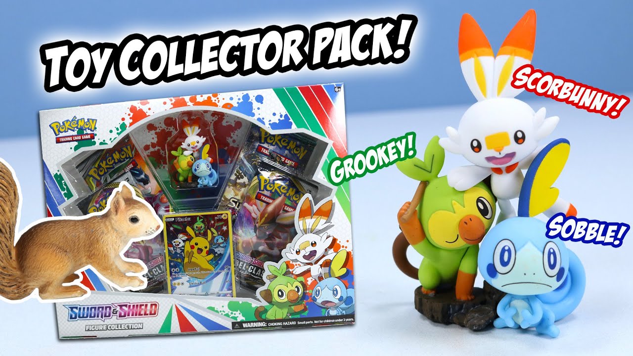 Pokemon Sword & Shield Scorbunny Sobble and Grookey Figurine Pack 2020