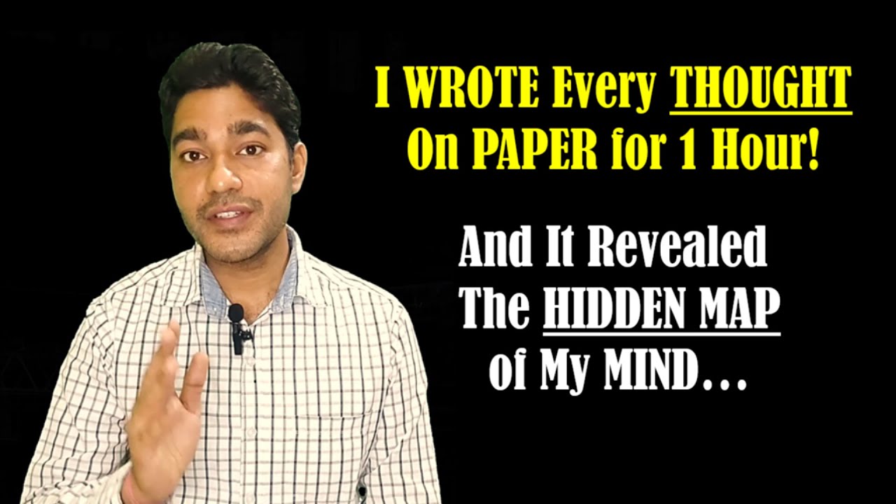 I WROTE Every THOUGHT Nonstop on PAPER for 1 Hour - And It Revealed the HIDDEN MAP of My Mind!