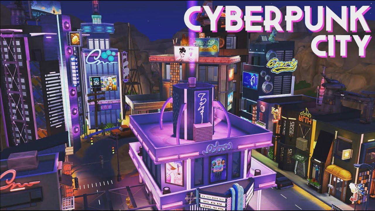 Cyberpunk City ⭐️☄️ | The Sims 4 | Speed Build (No CC)
