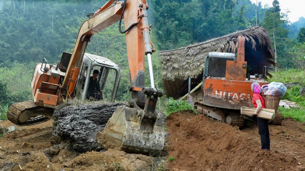 3 Year in the forest, Expanding the farm using an excavator, building new life 