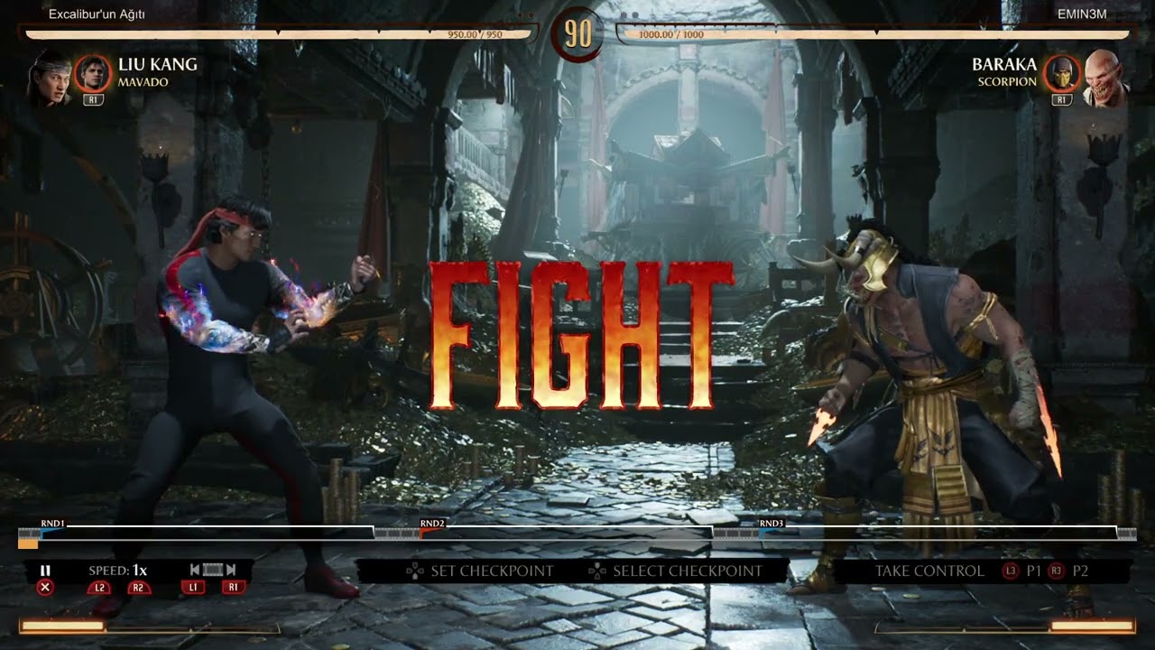 MK1 Ranked VS a good Liu Kang player