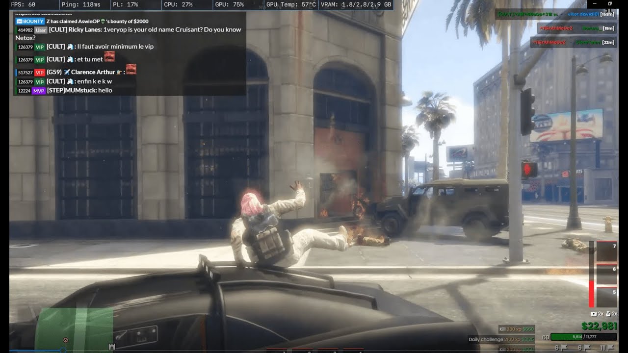 C4/RPG 500+ kills Ep2 /Zero Hour /Cosmic King of The Hill/FiveM - SirAhMeDeZ