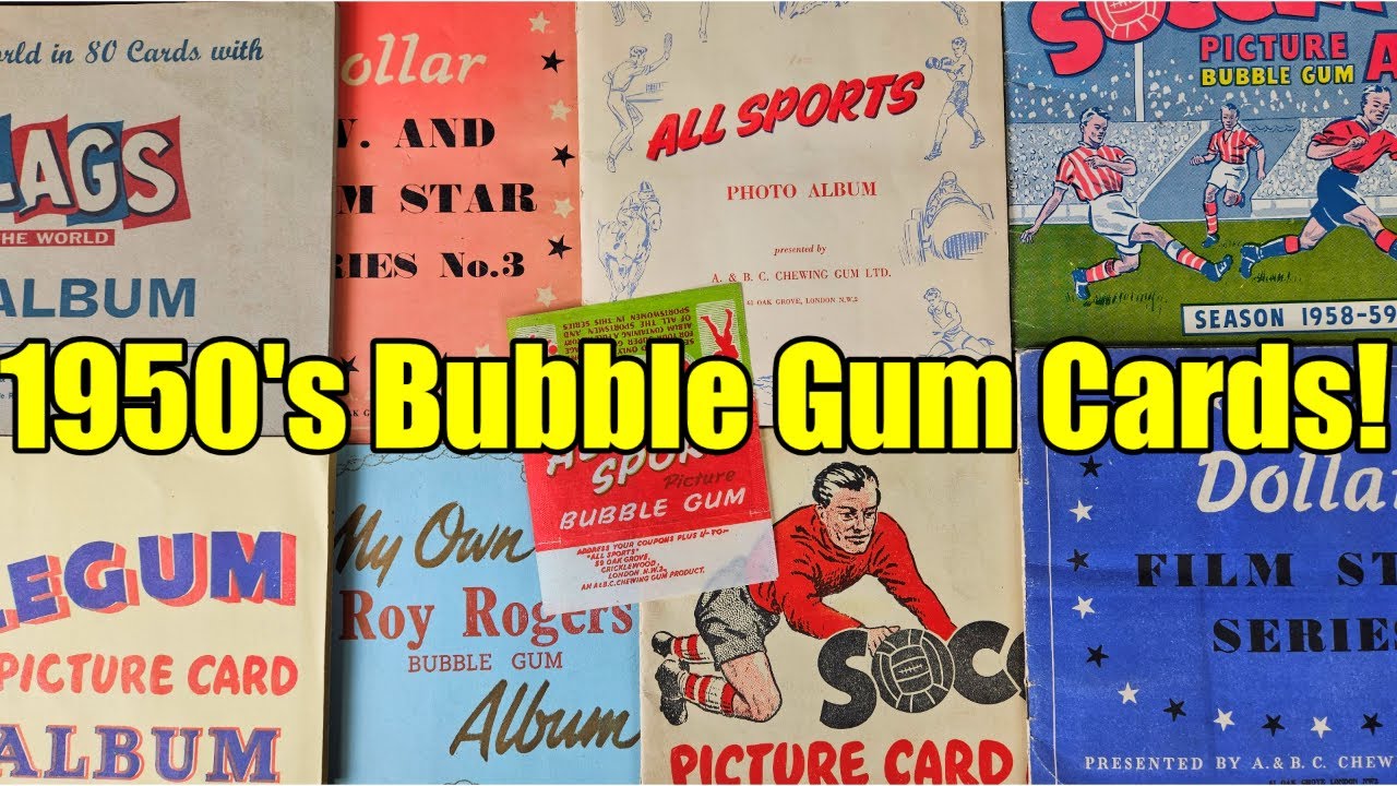Vintage - 1950s - Bubble Gum Cards - TV Stars - Westerns - Football - Tarzan - Space!