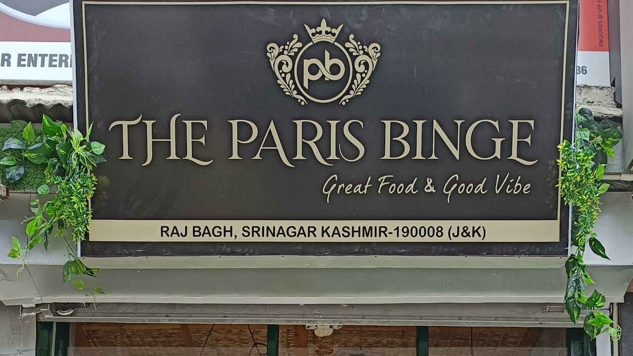 The Paris Binge Restaurant /Cafe Inaugurated At Rajbagh Srinagar || AMC