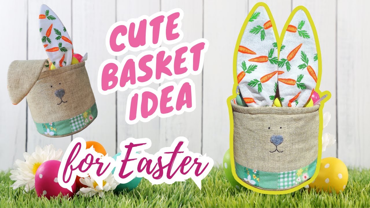 🐣 DIY Fabric Basket – Quick & Easy Sewing Project! 🧵