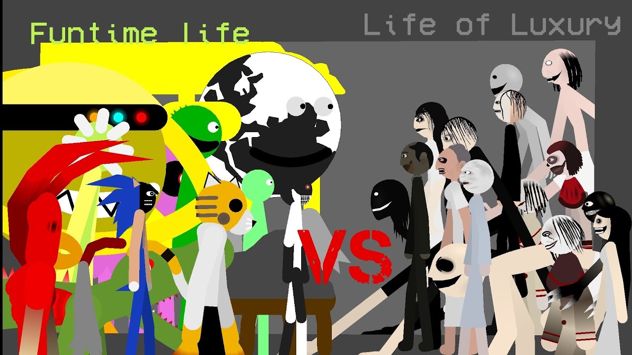 FUNTIME LIFE VS LIFE OF LUXURY | STICK NODES 