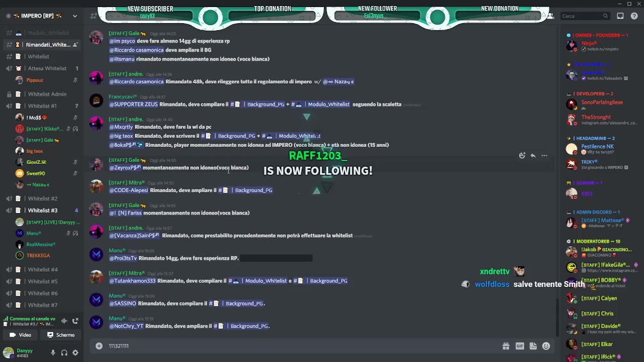 [IMPERO STAFF] - Whitelist di IMPERO #07