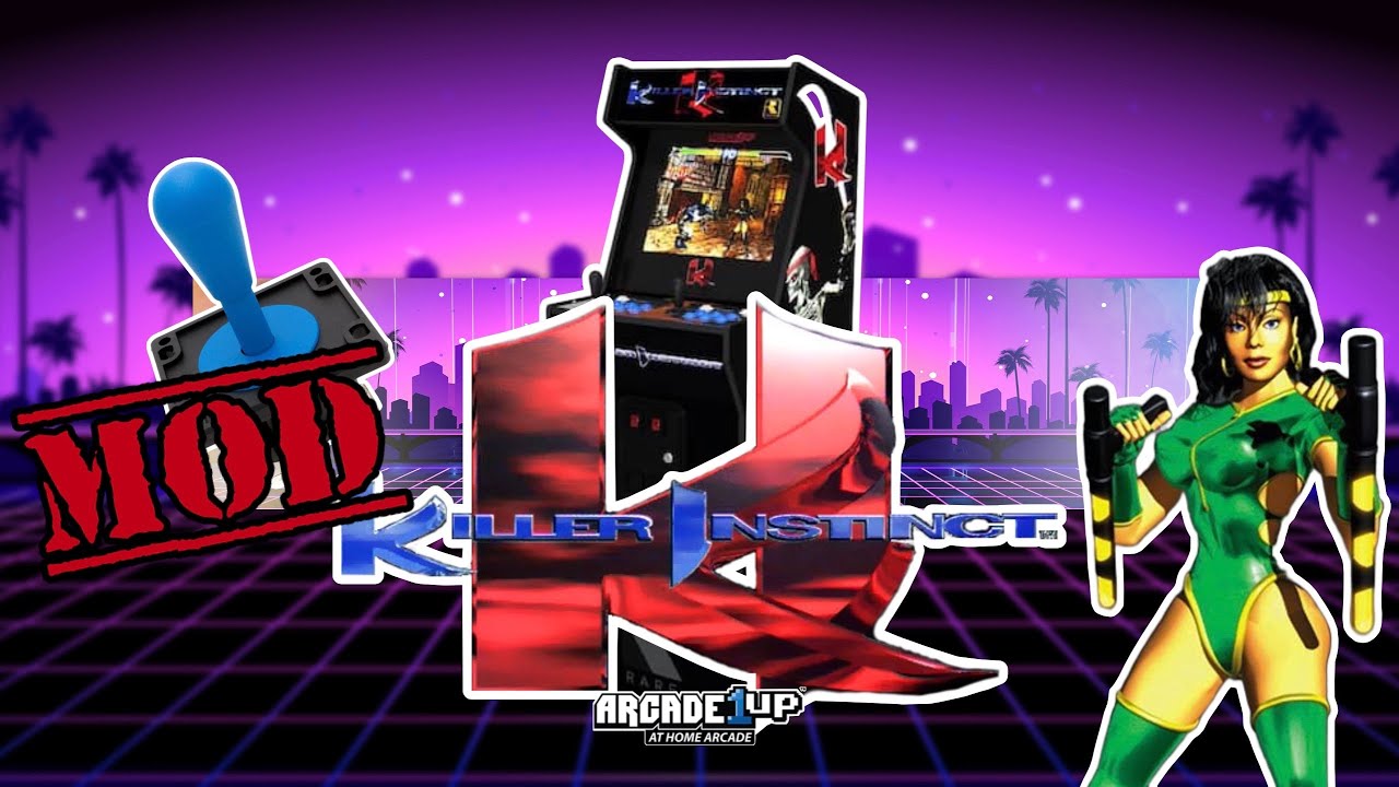 Arcade1up - Killer Instinct - Control Panel Overhaul, iL Joystick & HAPP Style Buttons!