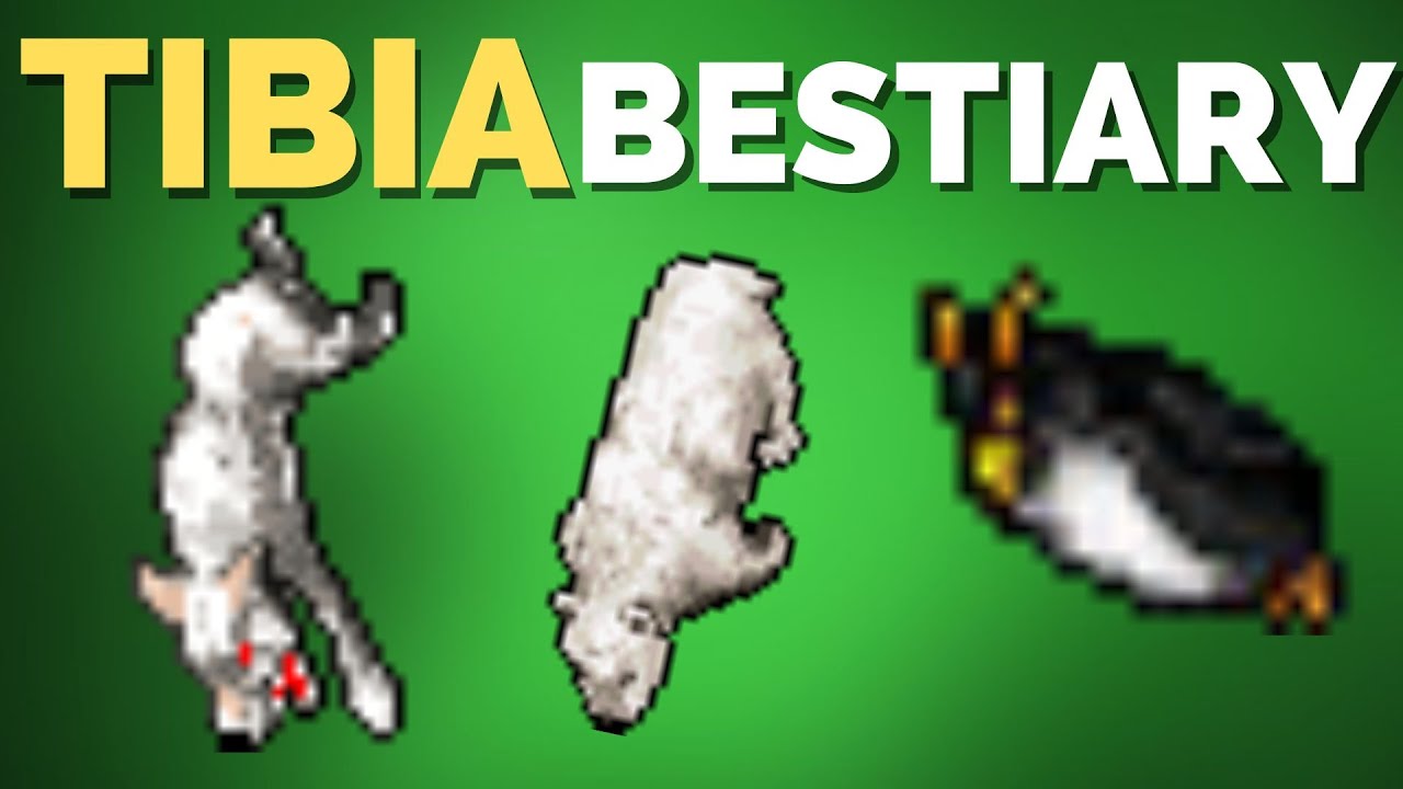 TIBIA BESTIARY Penguin, Polar Bear, Winter Wolf - Svargrond