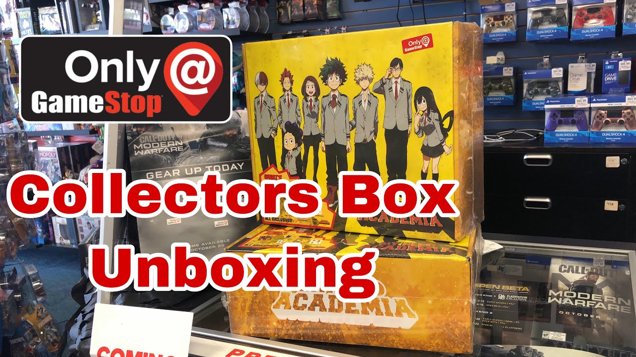 My Hero Academia GameStop Exclusive Collectors Box Unboxing