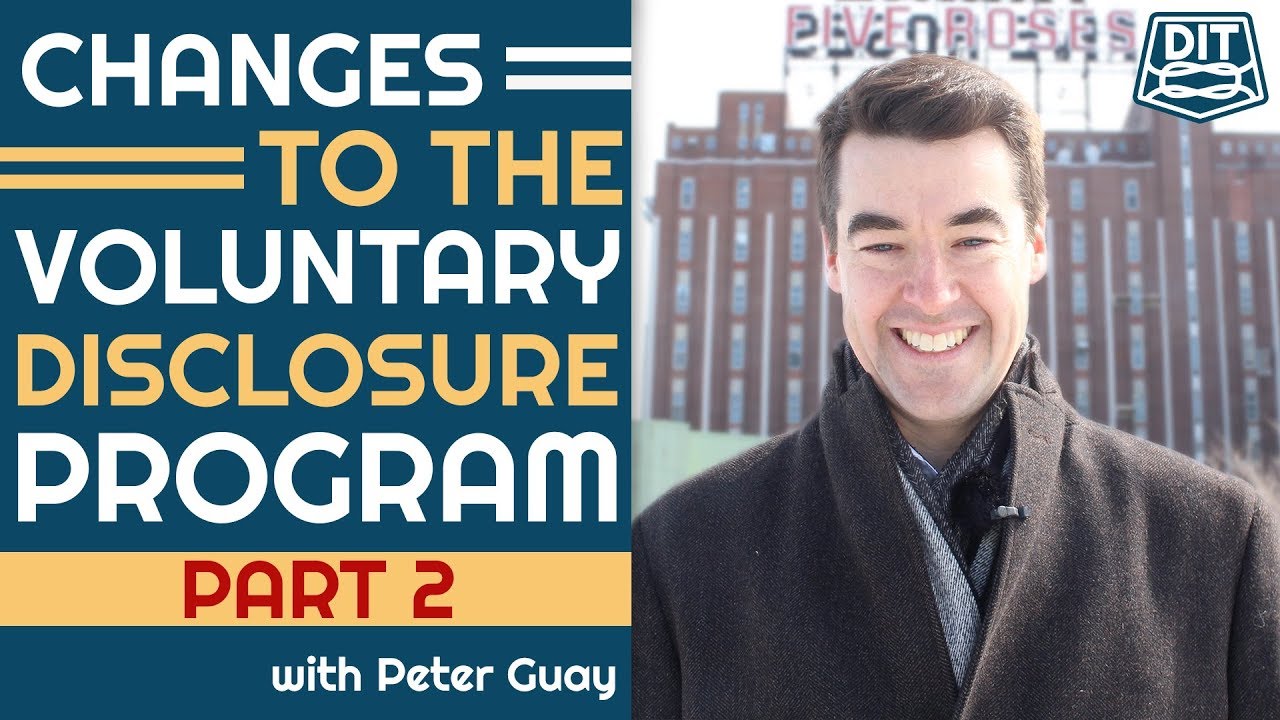 Changes To The Voluntary Disclosure Program | Financial Planning
