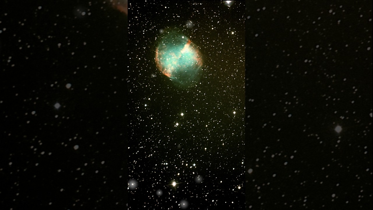 NEBULOSA PLANET&Aacute;RIA DO HALTERE ATRAV&Eacute;S DO MEU TELESC&Oacute;PIO #astronomia #shorts