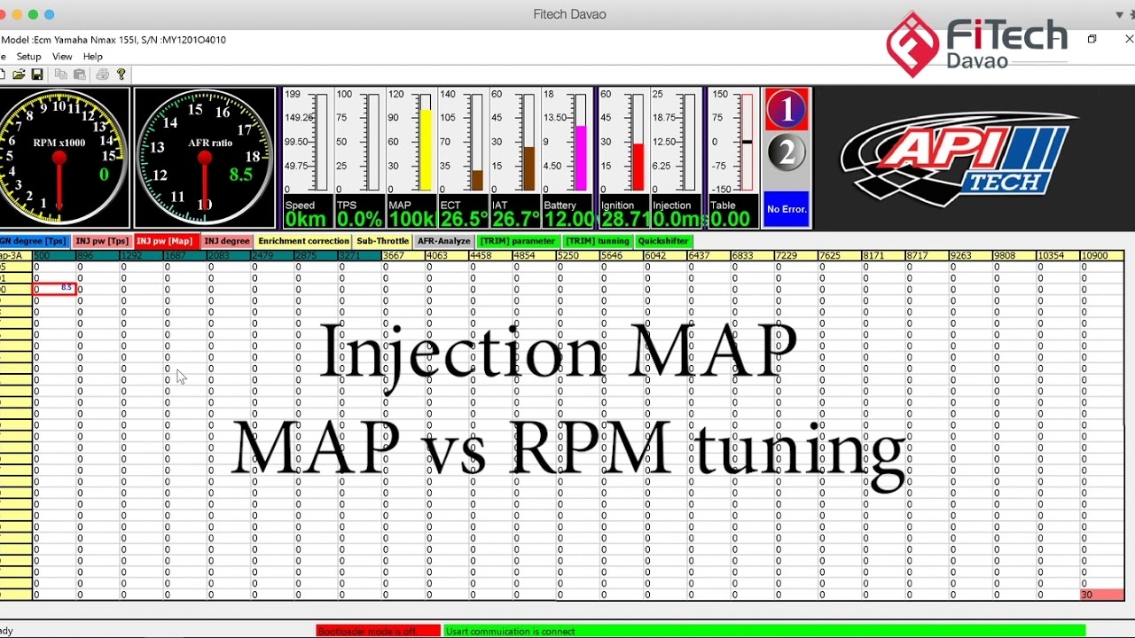 APITech ECU tuning 101 Video 1 - Basic TPS calibration
