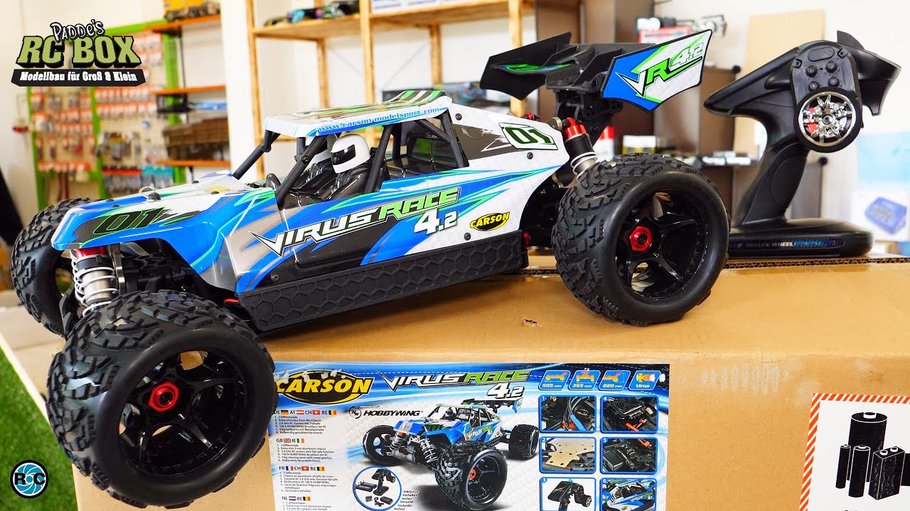 Carson Virus Race 4.2 Elektro Brushless Buggy 4WD 1:8 | Unboxing