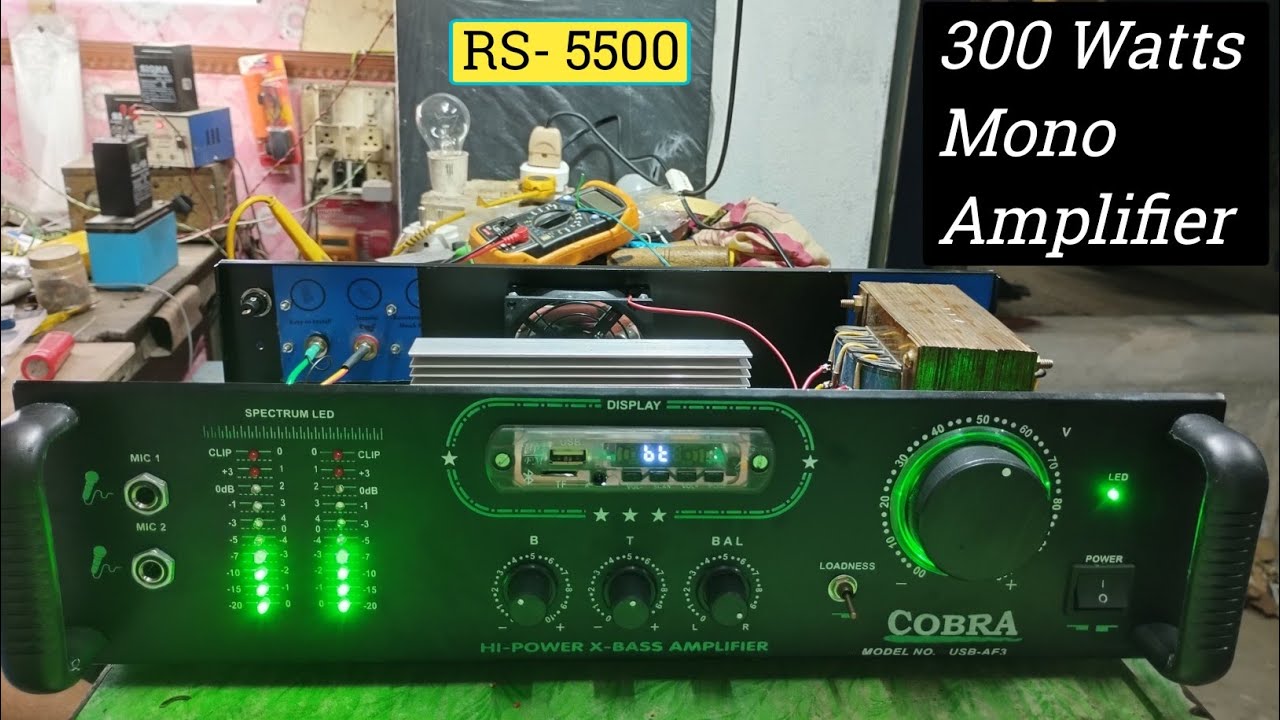 300 Watt RMS DJ Amplifier||How To Make 300 Watts Mono Audio Amplifier