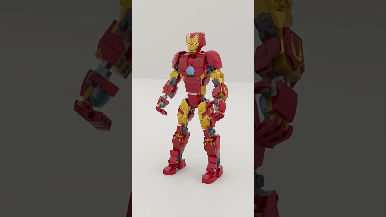 LEGO 76206 Iron Man Figure Satisfying Speed Build #lego #legomecha #mecha #legomech