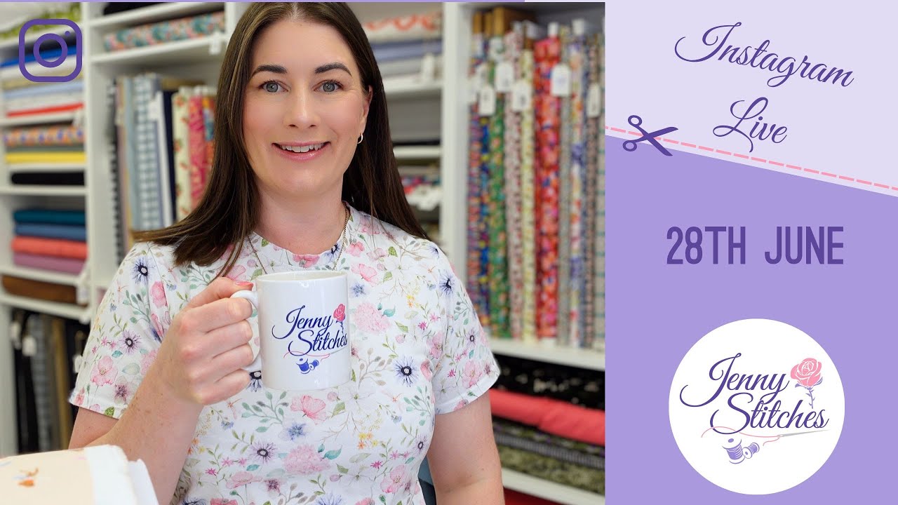 Instagram Live | 28th June | Dashwood Cottons, Rainbow Bag Hardware & New Pattern Designs