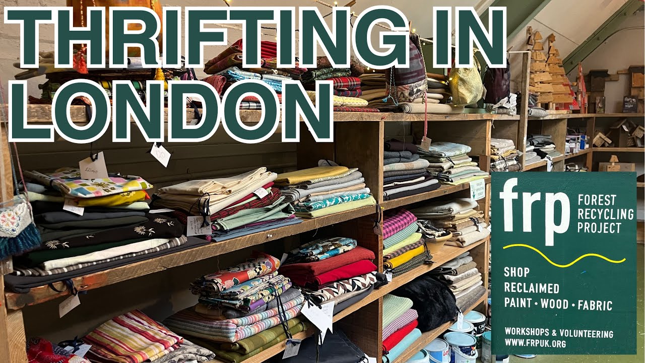 Fabric thrifting in London, at the Forest Recycling Project in Walthamstow.