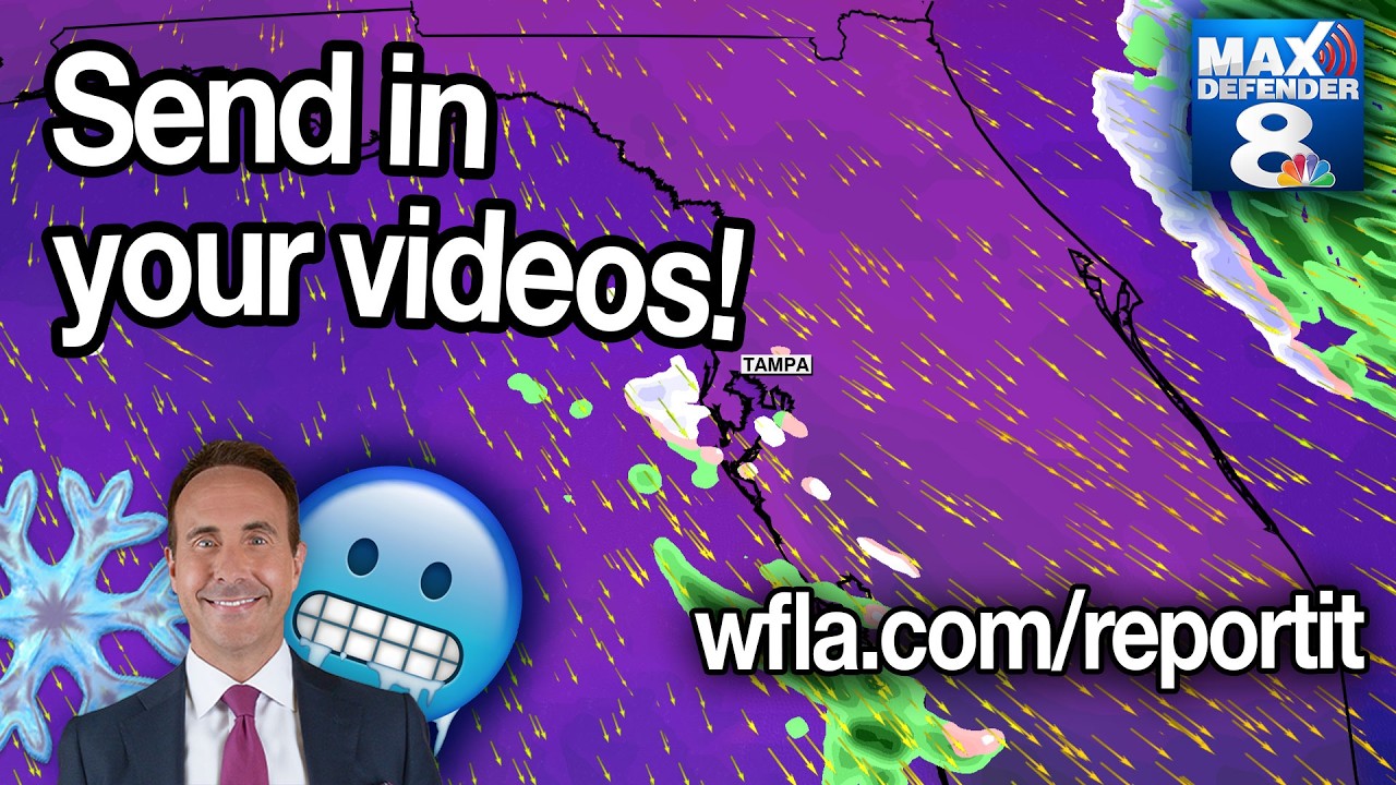 FLORIDA FLURRIES 2026: REACTING TO SNOWFALL IN TAMPA❄️ | wfla.com/reportit