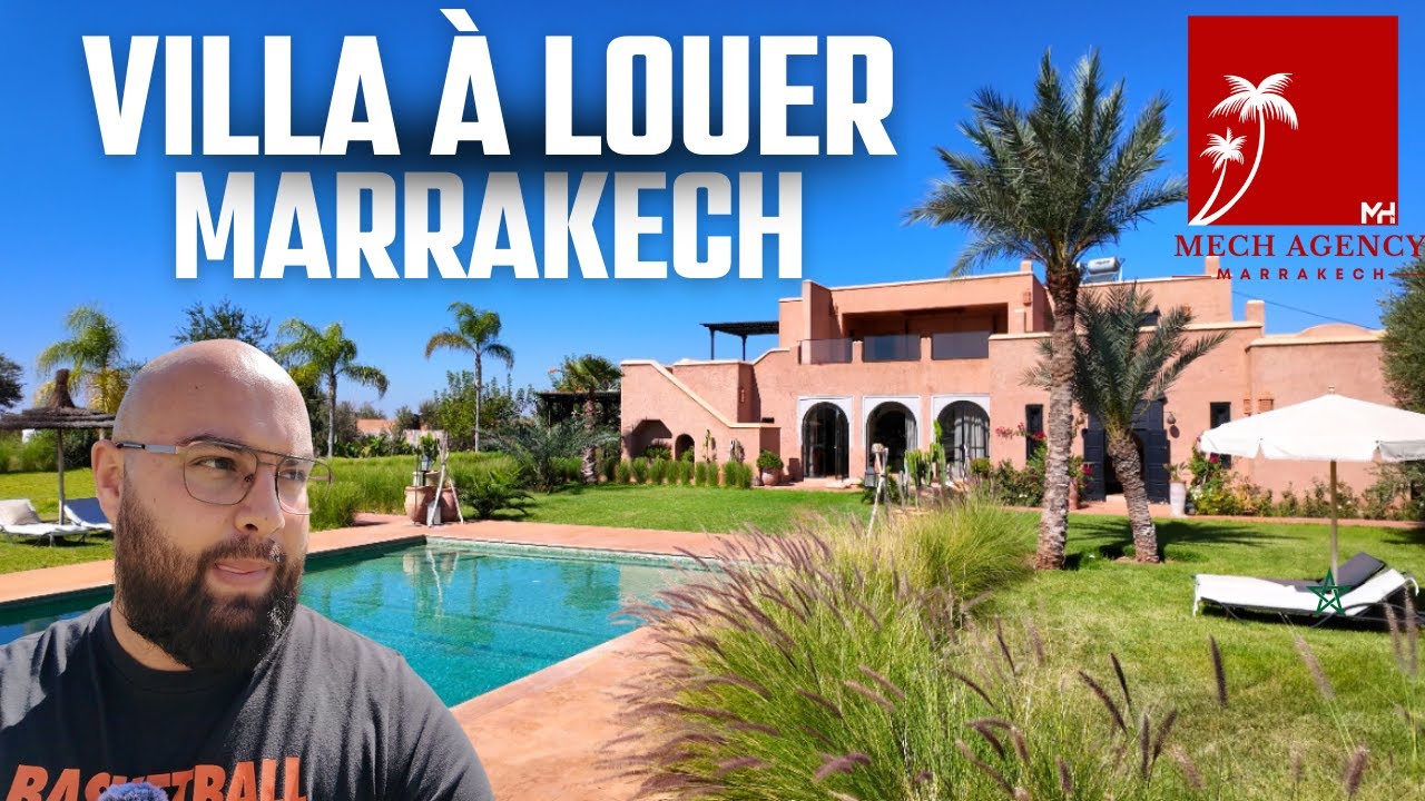 Magnifique Villa en location &agrave; Marrakech au Maroc 🇲🇦
