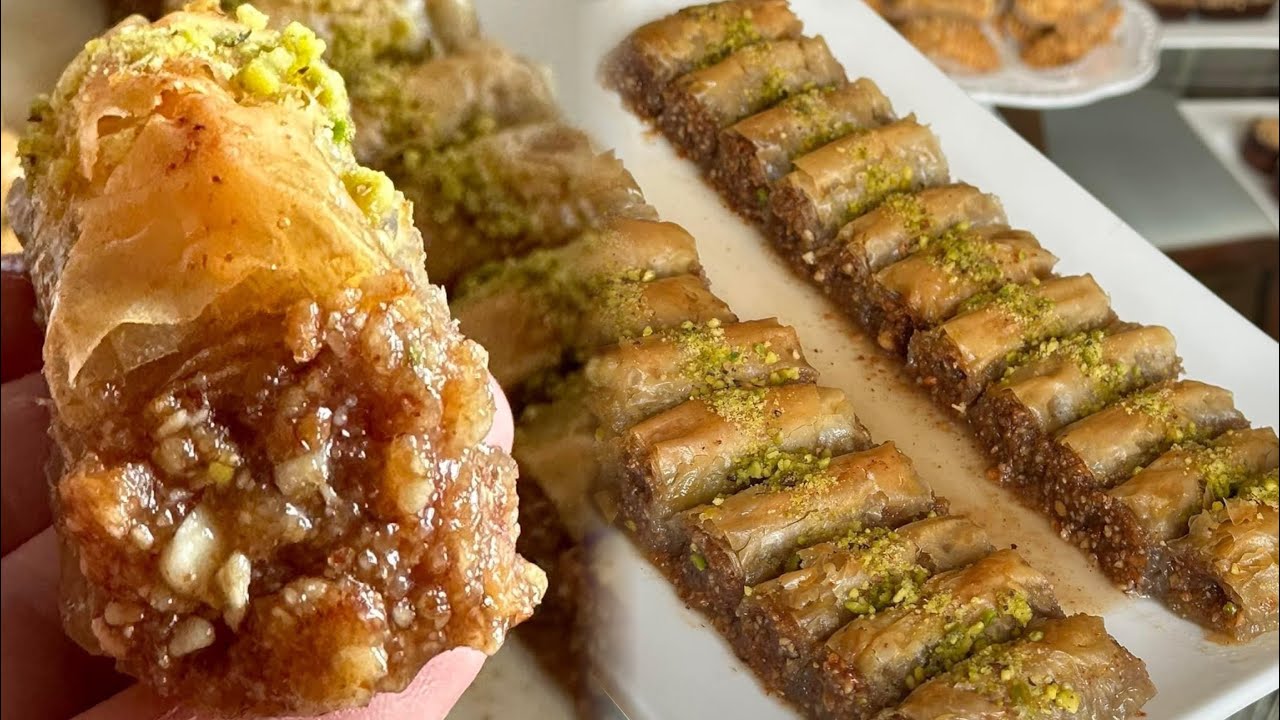 اسهل بقلاوة مقرمشة بعجينة الفيلو بنينة و معسلة حتى القلب baklawa pate a filo facil et rapid