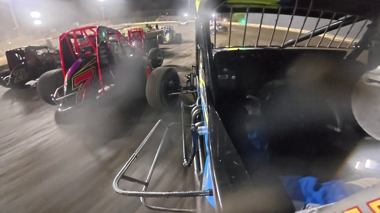 USAC East Coast Throwdown PART 2! 3 Way BATTLE For The Lead On A SLICK & Dusty New Egypt Speedway!