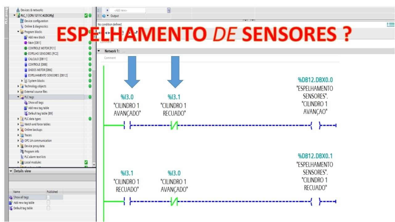Espelhamento entrada Clp