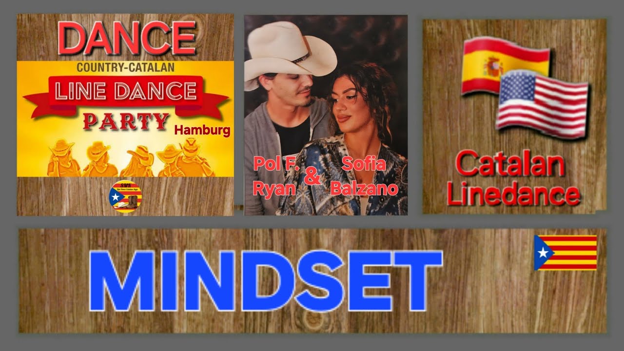 MINDSET ❤️ Linedance Catalan Style with Pol F. Ryan & Sofia Balzano in Hamburg #linedance #dance 