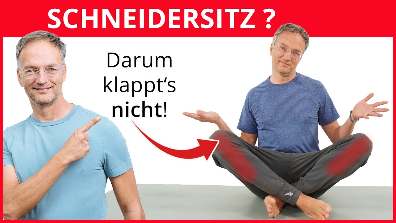 Warum manche Menschen den Schneidersitz nicht schaffen 💚 und was hilft!