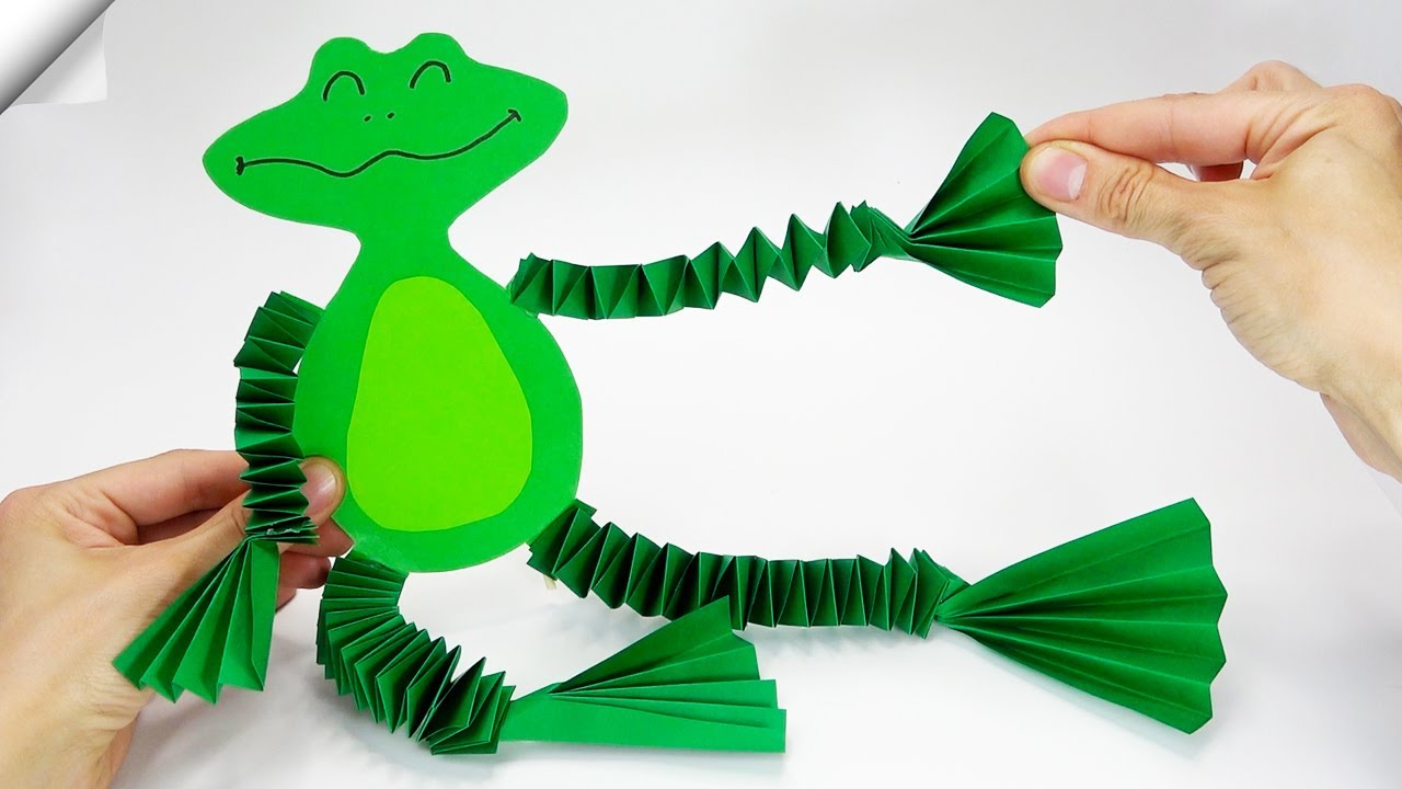 Crazy paper Frog | Moving paper TOYS