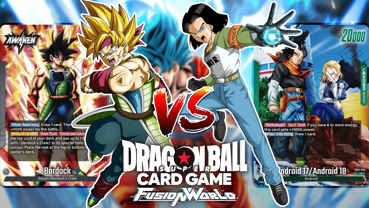BARDOCK VS ANDROID 17/18 #2 | Gamepeplay & Decklist Dragonball Fusion World: Raging Roar