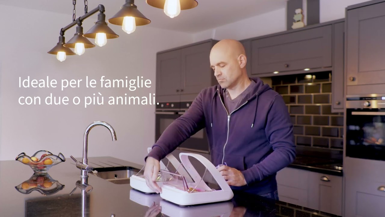 Ciotola intelligente con lettore di microchip SureFeed™