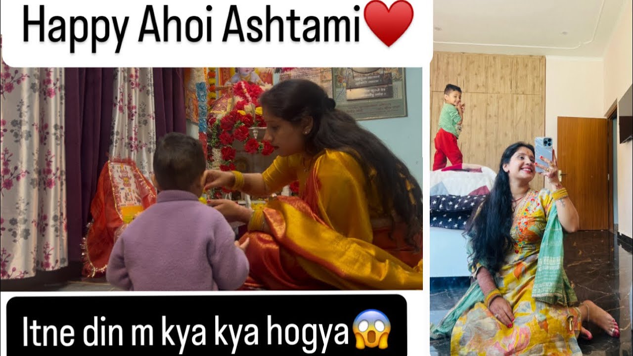 Ahoi ashtami♥️| car m kya kam krwaya😊| dollar ko kya hua😭| aj karte h taro ki puja🥰| Bhimtal
